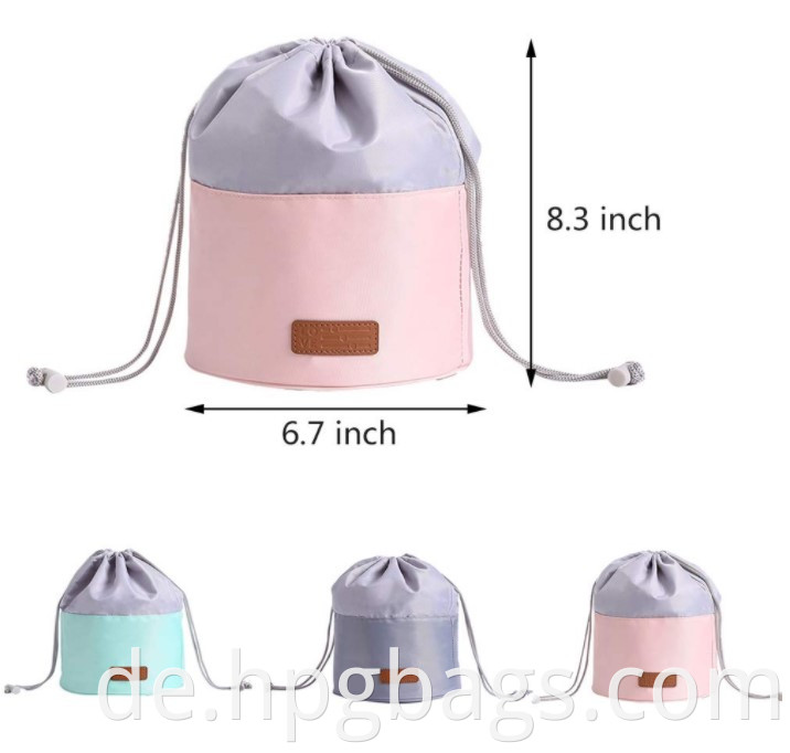 Travel Barrel Cosmetics Pouch